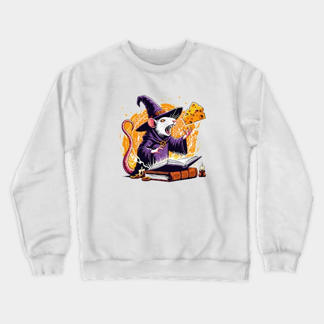 Rat Wizzard Cheese Crewneck Sweatshirt by katzura